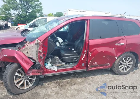 2014 Nissan Pathfinder Sl z USA, uszkodzony, nr VIN 5N1AR2MM5EC683575